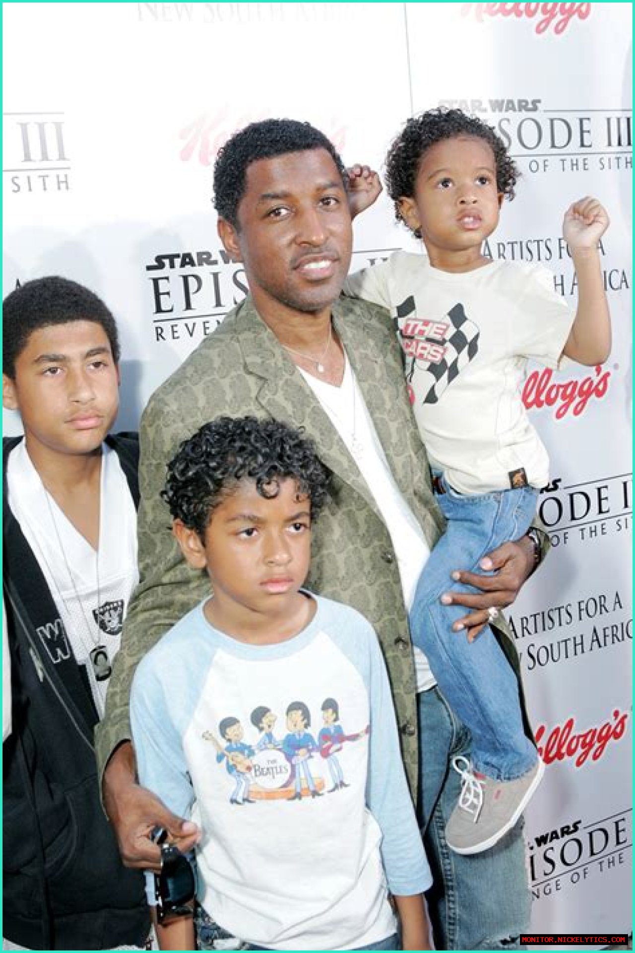 Babyface's Ex Tracey Edmonds Poses with Their Two Look-Alike Sons & Her Mom in Family FBF Photo